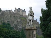 Саме він в ході досліджень Единбурзького замку виявив приховані в смутні часи регалії шотландських королів: меч, скіпетр і корону