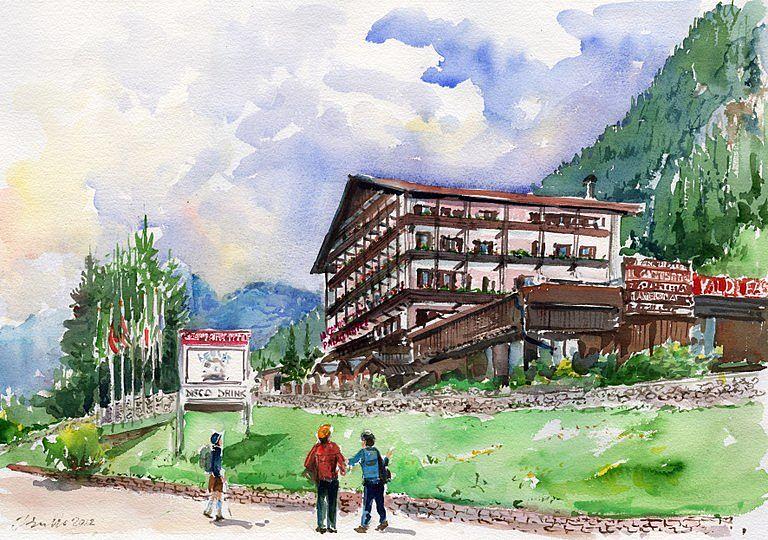 Sport Hotel Il Caminetto Resort - це готель 3 зірки суперіор в альпійському стилі в Канацеи, Валь-ді-Фасса, розташований в спокійному і сонячному місці в самому серці Доломітових Альп