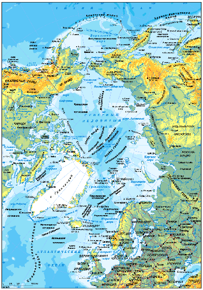 (915x1305px 452Kb)   Карта Північного-льодовитого океану   (2280x1712px 1033Kb)