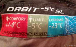 На кожному спальному мішку пишуть три температурних показника: комфортний діапазон (два показника) і температура екстриму (іноді температурний режим може бути вказаний по-іншому, але сенс все одно буде той же)
