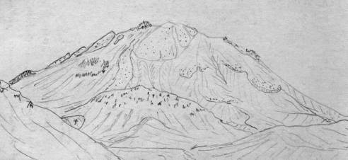 Древній вулкан Ключевський групи - вулкан Зіміна (польові замальовки)