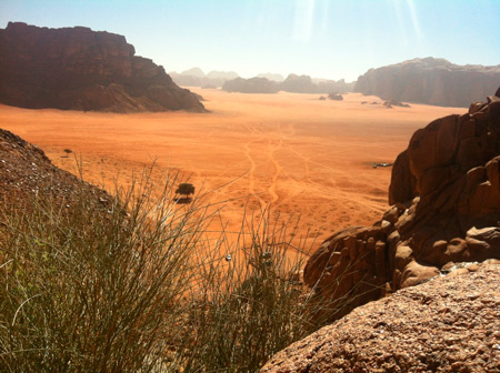 Звідси відкривається дуже гарний вид на пустелю