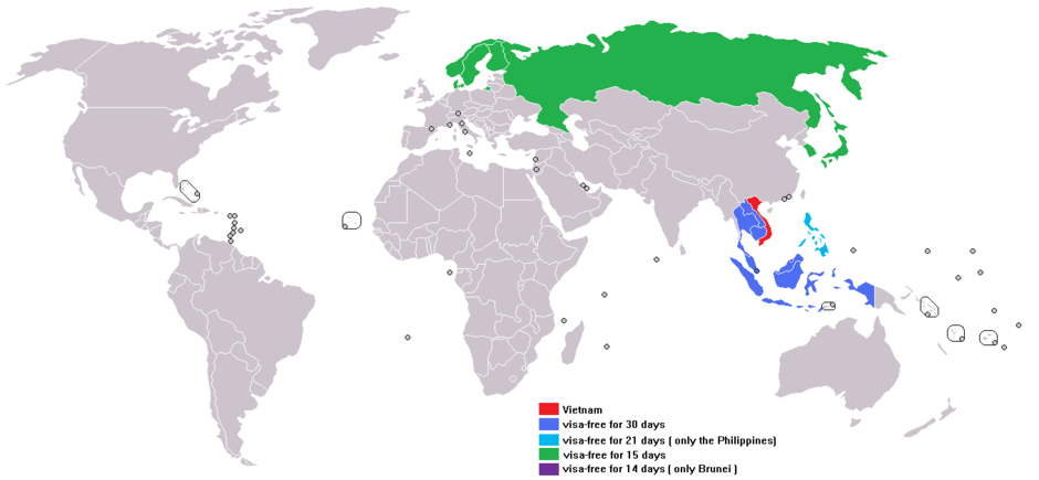 Візові відносини В'єтнаму з країнами світу